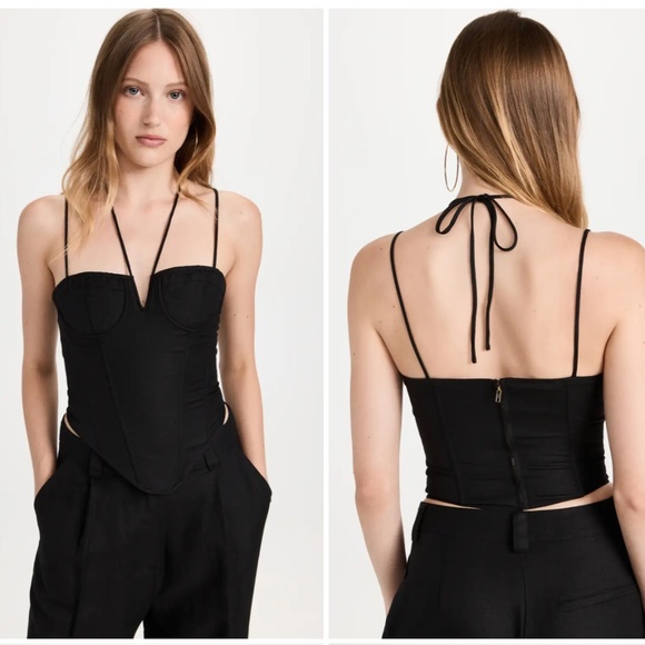 Lioness Del Gato Black Corset Top - Picture 1 of 3